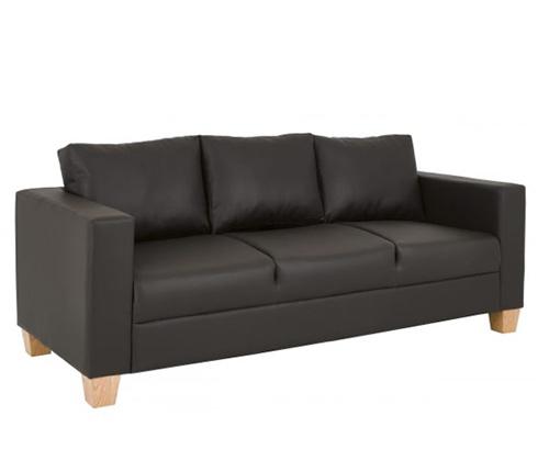 Affordable 3 Seater leather looking crib5 Sofa