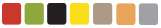 Red | Green | Black | Yellow | Beige